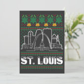 Invitation St. Louis Missouri Laid Christmas (Debout devant)