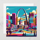 Invitation St Louis, Missouri | L'arc de passerelle (Devant / Derrière)