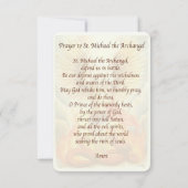 Invitation St.Michael the Archangel Prayer Card (Dos)