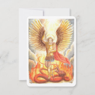 Invitation St.Michael the Archangel Prayer Card