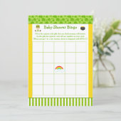 Invitation St patrick Baby shower de fête (Debout devant)