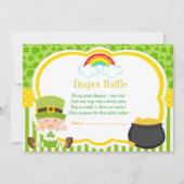 Invitation St patrick Baby shower Déchets Raffle (Devant)