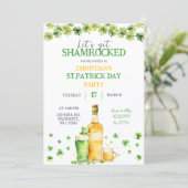 Invitation St Patrick Day Let's Get Shamrocked Party (Debout devant)