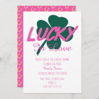 St Patrick Day Lucky rose nuptiale douche Invitati
