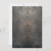 Invitation St Patrick marron et vert leprechaun et or (Dos)