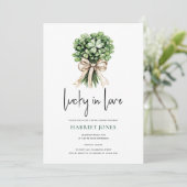 Invitation St Patrick’s Bridal Shower Clover Bouquet (Debout devant)