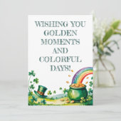 Invitation St. Patrick’s Day Watercolor Luck (Debout devant)