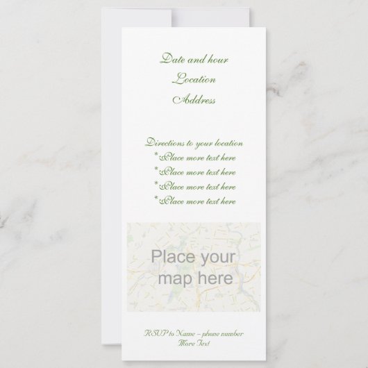 Invitation St Patrick Shamrock Field (Dos)