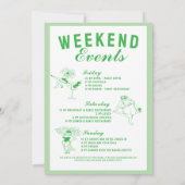 Invitation St patrick she found her lcuky charm bachelorette  (Dos)