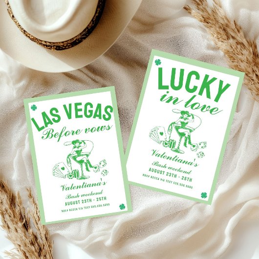 Invitation St patrick she found her lcuky charm bachelorette 