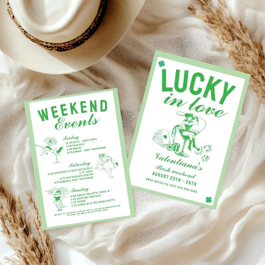 Invitation St patrick she found her uckycharm  bachelorette