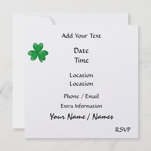 Invitation St Patrick - SRF (Dos)