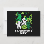 Invitation St Patricks Catricks Day Cats Saint Pattys (Dos)