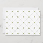 Invitation St. Patrick's Day Chalkboard Photo 1er anniversair (Dos)