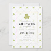 Invitation St. Patrick's Day Chic & Clean Green Birthday (Devant)