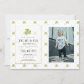 Invitation St. Patrick's Day Clean Green Photo Anniversaire (Devant)