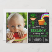Invitation St. Patrick's Day Enfants Photo Anniversaire Invit (Devant)