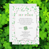 Invitation St Patrick's Day FILLE Bébé Sprinkle