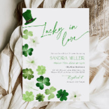 St. Patricks Day Green Shamrock Bridal Shower