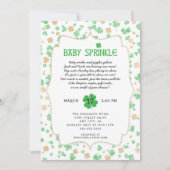 Invitation St Patrick's Day Irlandais Baby Sprinkle Douche (Devant)