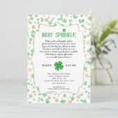 Invitation St Patrick's Day Irlandais Baby Sprinkle Douche (Debout devant)