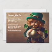 Invitation St Patrick's Day Party Irish Child Pot of Gold (Devant)