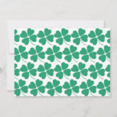 Invitation St. Patrick's Day Shamrock Green Photo Birthday (Dos)