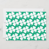 Invitation St. Patrick's Day Shamrock White Photo Birthday (Dos)