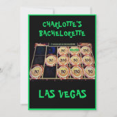 Invitation St Patrick's Las Vegas Bachelorette Party Black (Devant)