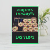 Invitation St Patrick's Las Vegas Bachelorette Party Black (Debout devant)