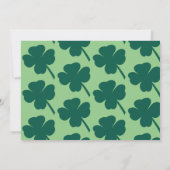 Invitation St. Patricks Lucky First Birthday Photo Shamrock (Dos)