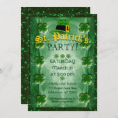 Invitation St. Patrick's Party (Devant / Derrière)