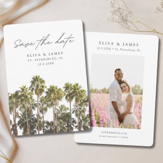 Invitation St. Petersburg Mariage Floride Enregistrer la date