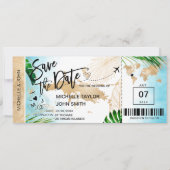Invitation ST THOMAS Enregistrer la date Embarquement Pass Pl (Devant)