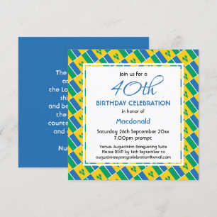 Invitation ST VINCENT DRAPEAU Personnalisé Anniversaire Céléb