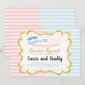 Invitation Staches ou coups de fouet Genre Révélation Invitat (Devant / Derrière)