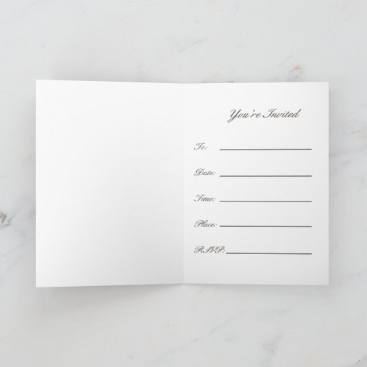 Invitation Stacked Martini Degré Invite (Intérieur)