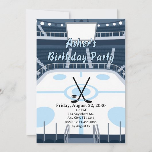 Invitation Stade de hockey (Devant)