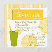 Invitation Stand de citronnade (Devant / Derrière)