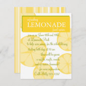 Invitation Stand de citronnade (Devant / Derrière)