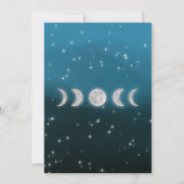 Invitation Star de la lune bleue Yoga cours de studio d'instr (Dos)