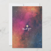 Invitation Star de nuit Mariage moderne Sky Galaxy Constellat (Dos)