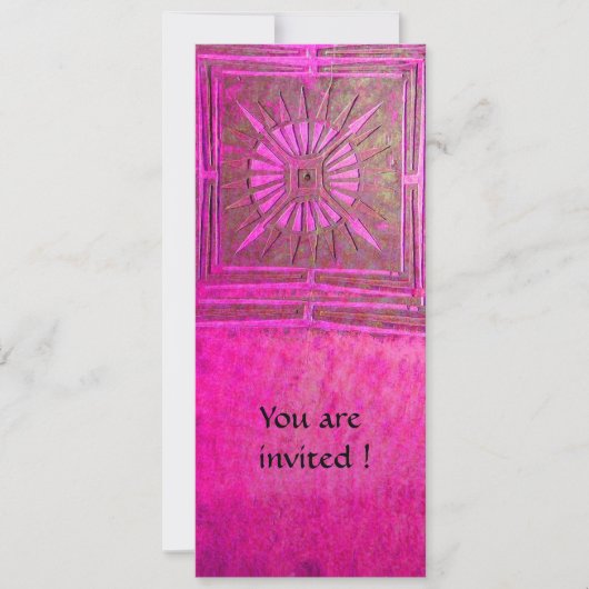 Invitation STAR DU MATIN, violet rose antique (Devant)