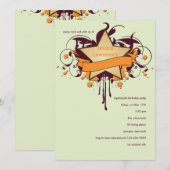 Invitation Star Grunge (Devant / Derrière)