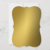 Invitation Star Juive Or Métallique De David Bar Mitzvah (Dos)