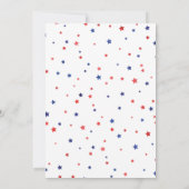 Invitation Star Spangled Cutie Up and Away Baby shower (Dos)