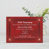 Invitation Starbursts rouge velours (Debout devant)