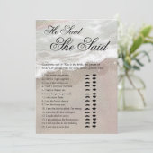 Invitation Starfish and Shells Tropical Beach Bridal Shower (Debout devant)