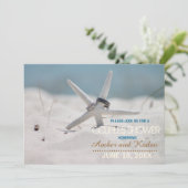 Invitation Starfish Beach Couples Douche (Debout devant)