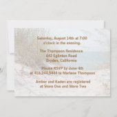 Invitation Starfish Beach Couples Douche (Dos)